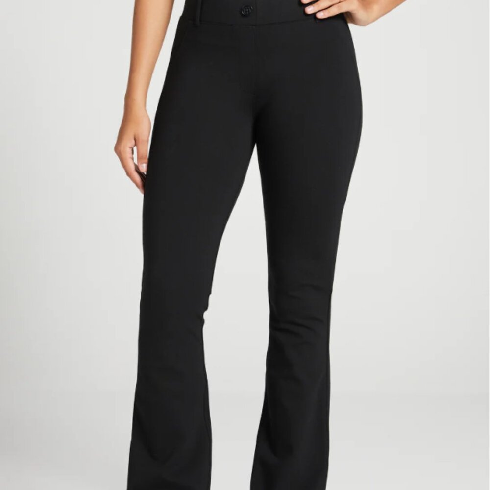 Beta Brand Boot-Cut Classic Dress Pant Yoga Pant, Black, 2XL, NWT